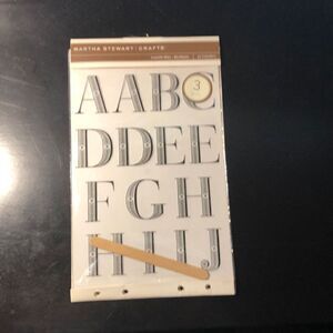 Martha Stewart Crafts Transferable 43 Transfers Alphabet New